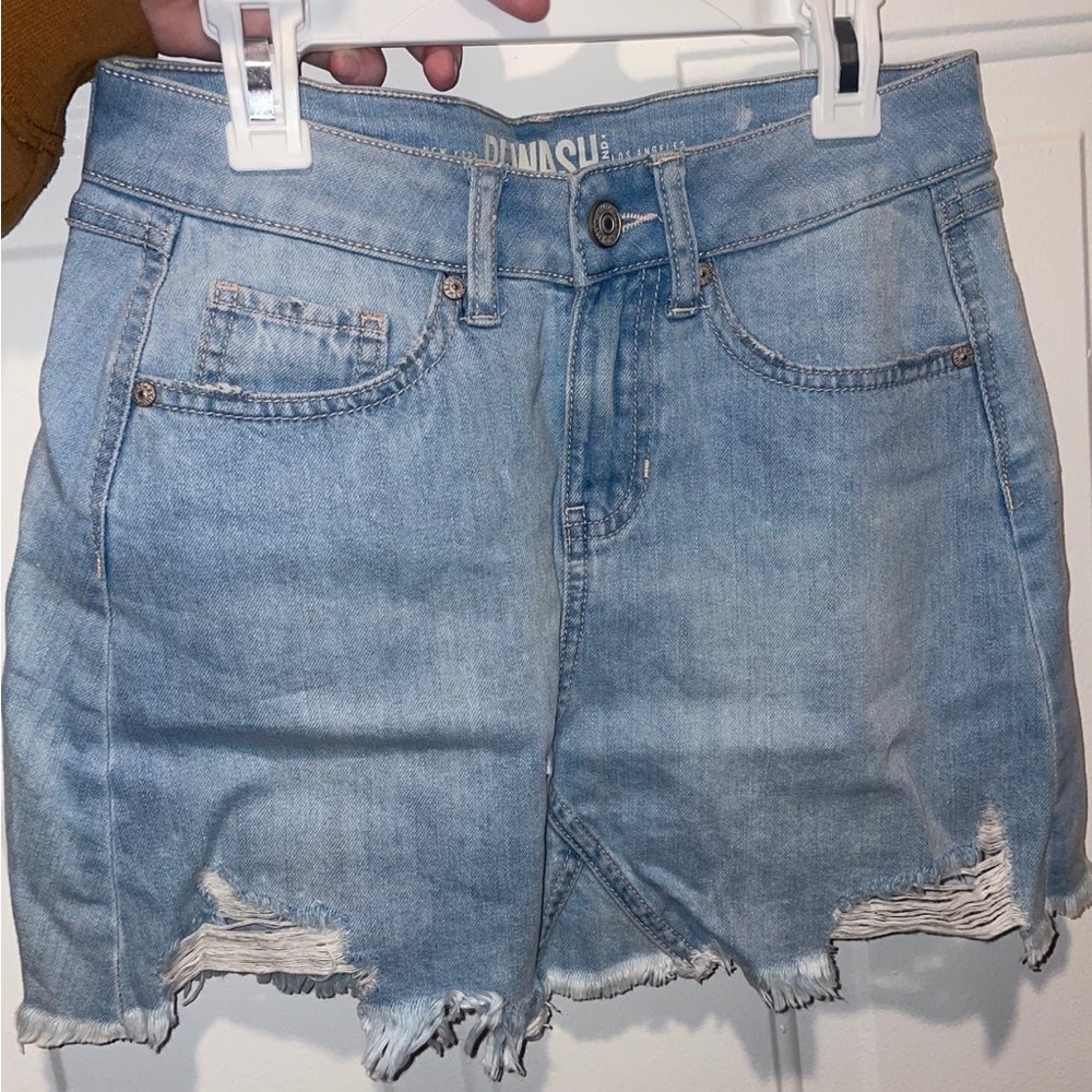 High-Waist Denim Skirt (XS)